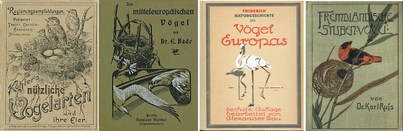 Historische Vogelbücher und klassische ornithologische Literatur